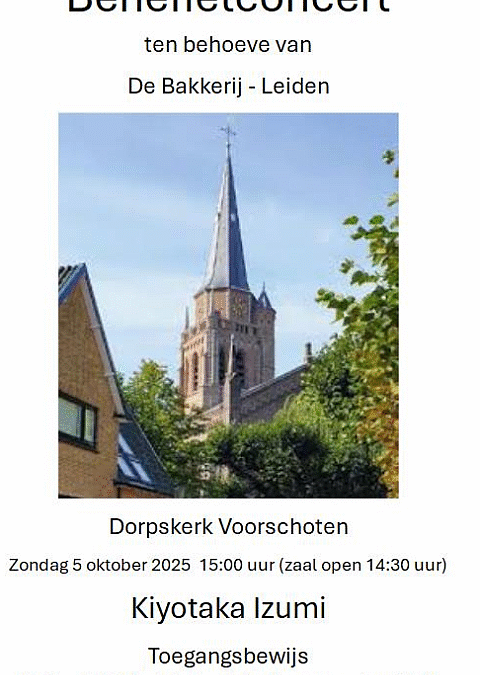 5 oktober benefietconcert De Bakkerij in Voorschoten